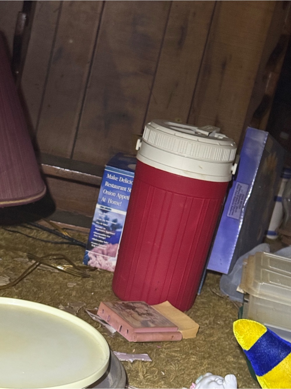 Tupperware Red Insulated Water Jug with White Lid